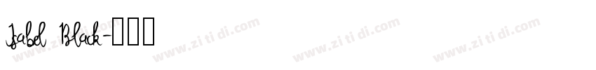 Isabel Black字体转换